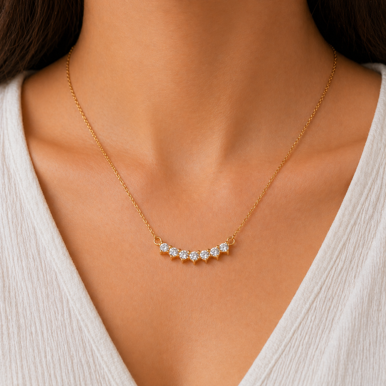 سنسال (أمل) زركون ومطلي ذهب