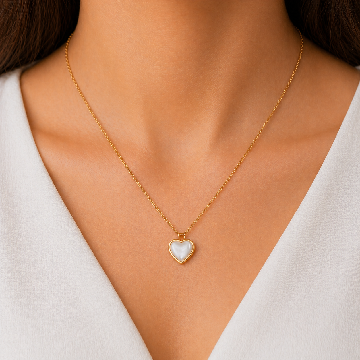 سنسال (صفاء) حجر عقيق أبيض مطلي ذهب