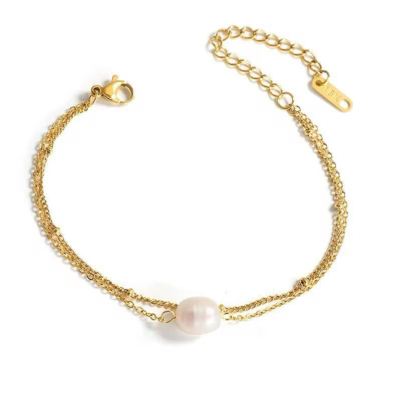 اسوارة (نعومة) لؤلؤ ومطلية ذهب