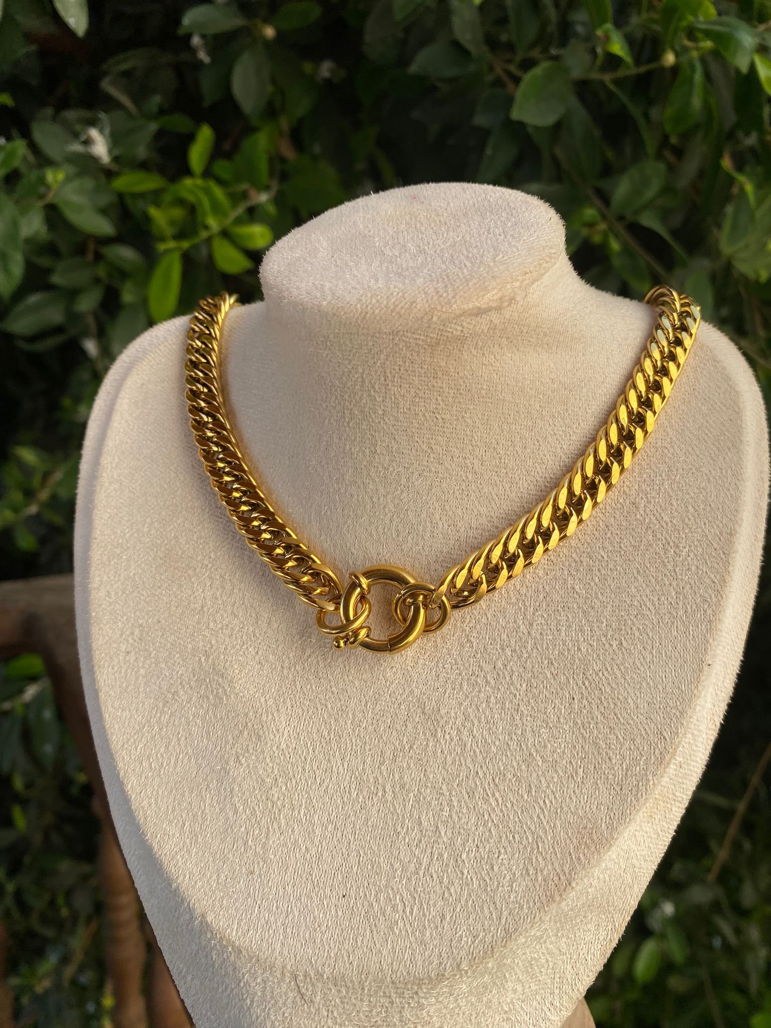 سنسال جنزير ستانلس مطلي ذهب