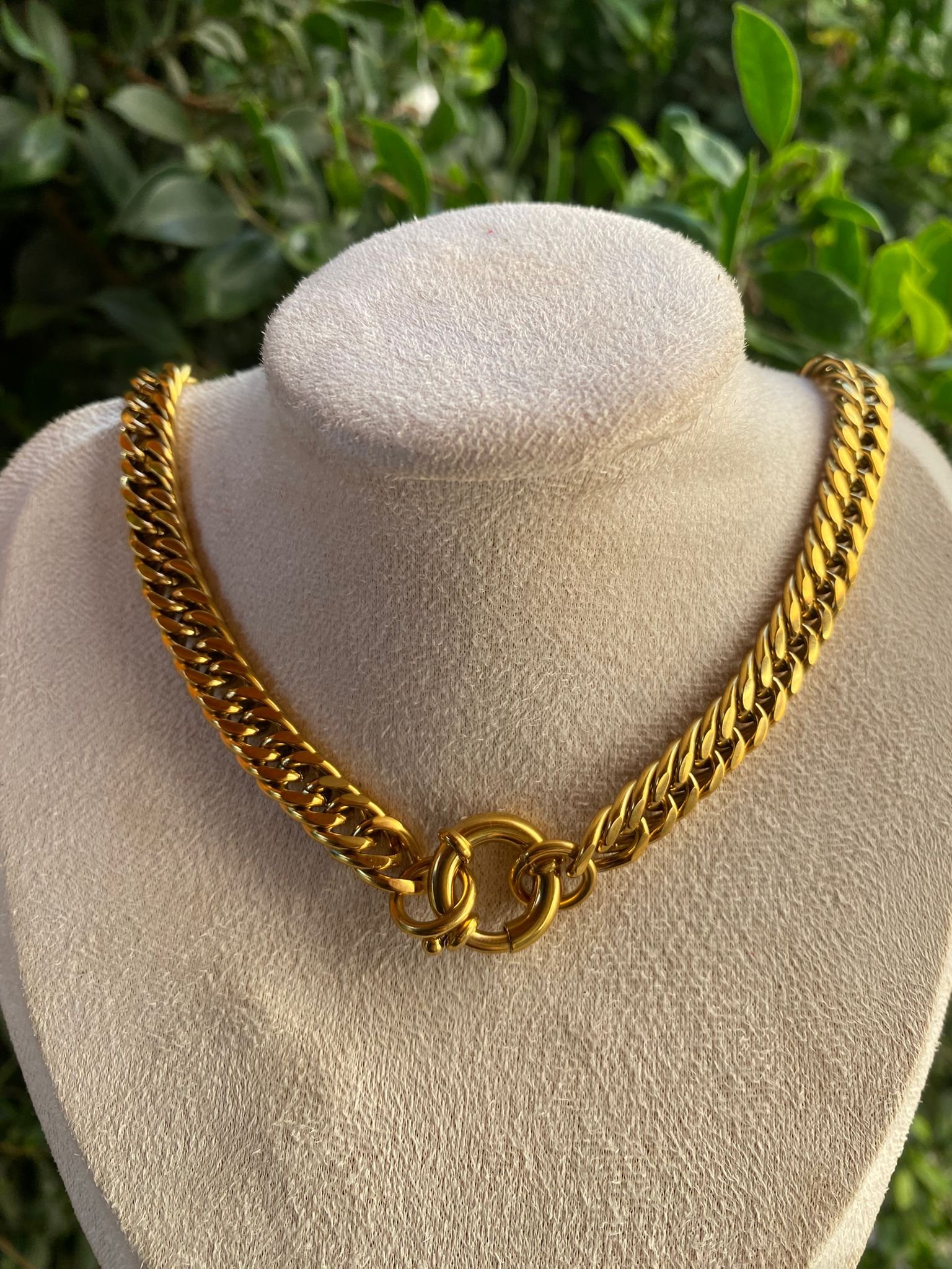 سنسال جنزير ستانلس مطلي ذهب