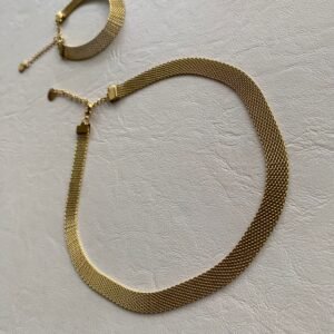 طقم ناعم (سنسال واسورة) ستايلس مطلي ذهب