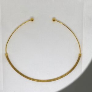 عقد ع قد الرقبة ستانلس مطلي ذهب