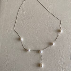 سنسال (ريتشل) فضة أصلية ولؤلؤ مياه عذبة