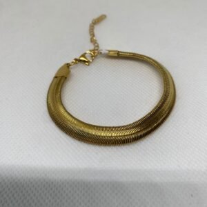 اسوارة ستانلس مطلية بالذهب