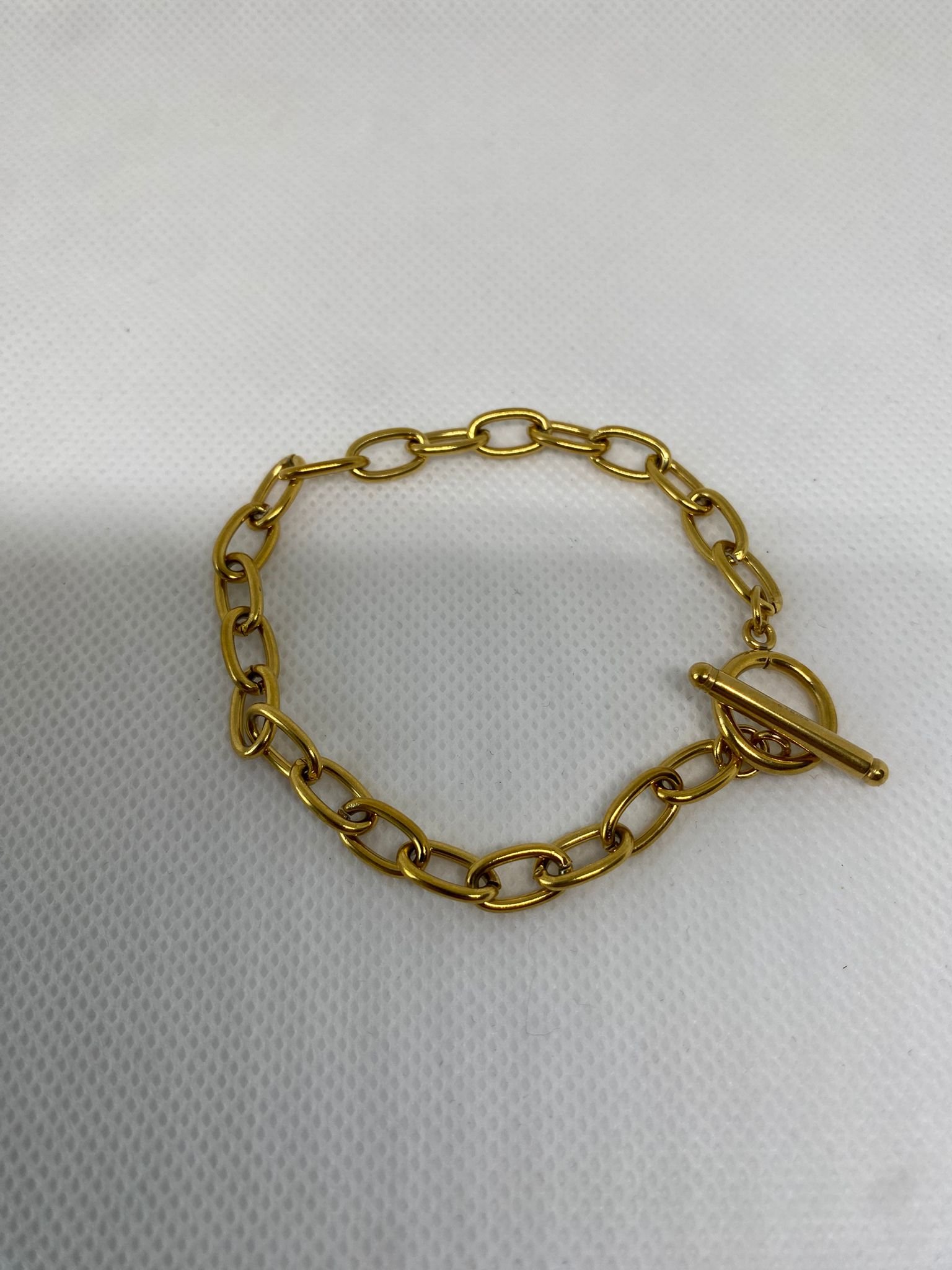 اسوارة ستانلس مطلية بالذهب