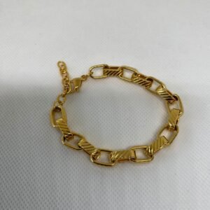 اسوارة ستانلس مطلية بالذهب