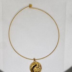 عقد ع قد الرقبة زركون وستانلس مطلي ذهب