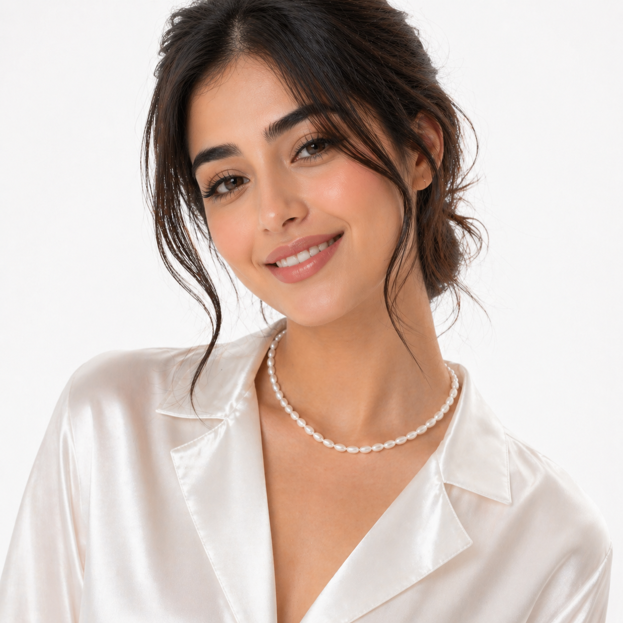 سنسال (أميرة) لؤلؤ مياه عذبة وفضة مطلية ذهب